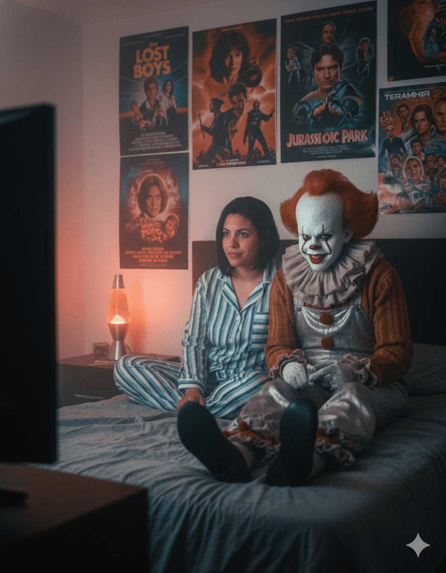 Dreamy Y2K Portrait with Pennywise