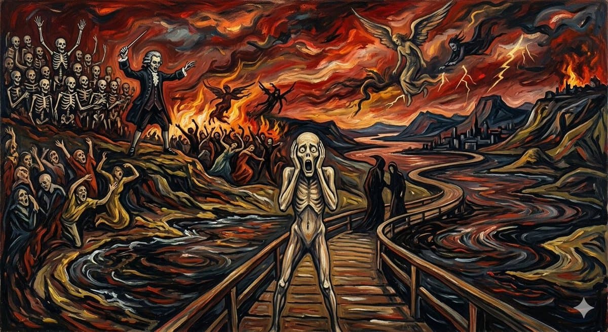 Mozart's Requiem in Munch's Scream Style