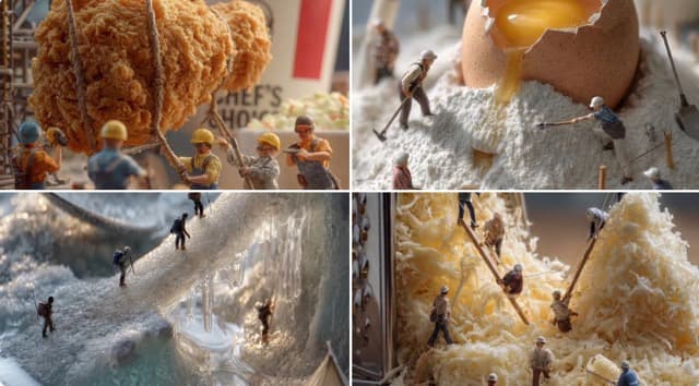 Miniature Worlds & Macro Food