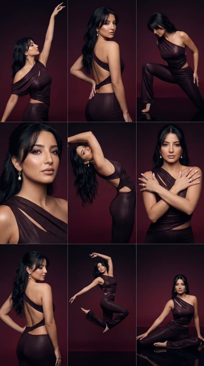 Luxury Dance Campaign: 3x3 Editorial Grid