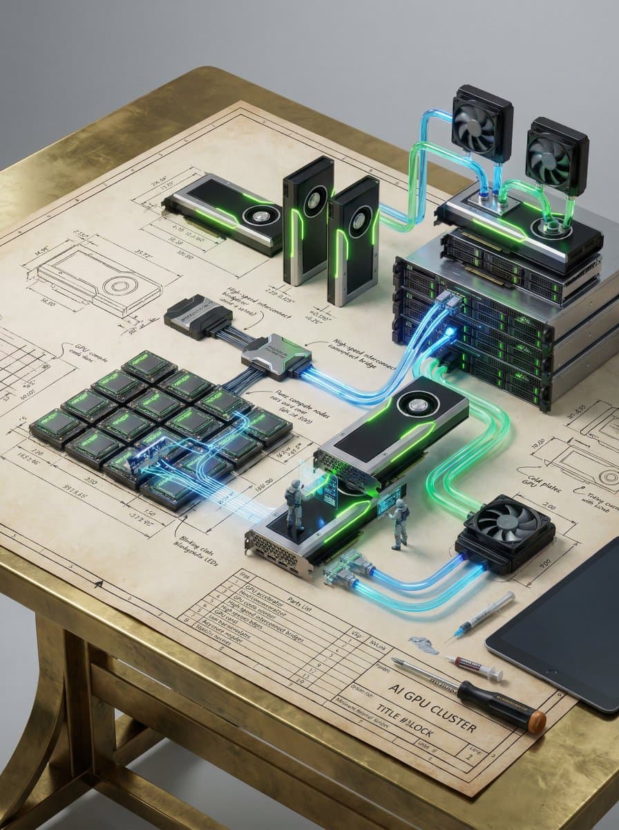 AI GPU Cluster Blueprint Self-Assembly