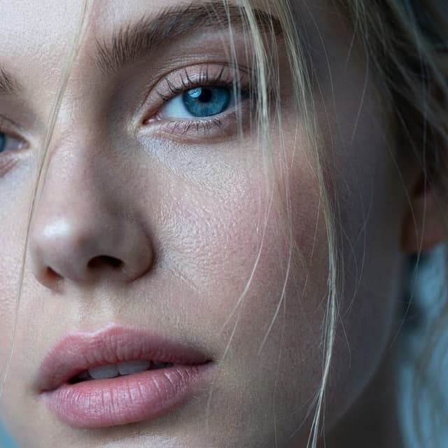 Extreme Macro Portrait with Cinematic Blue Tones