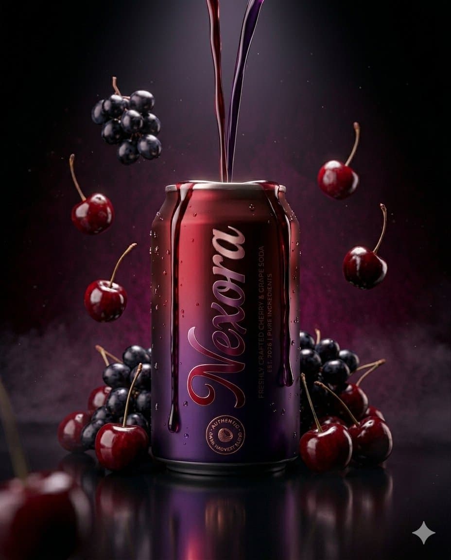 Luxury Beverage Product Photography with Fruit Elements