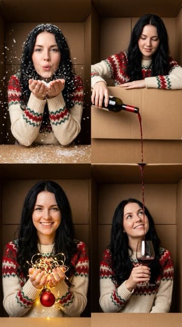 Christmas Box Challenge Photo Collage
