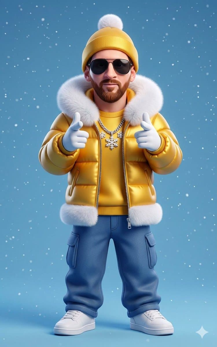 Stylized 3D Cartoon Man in Modern Streetwear