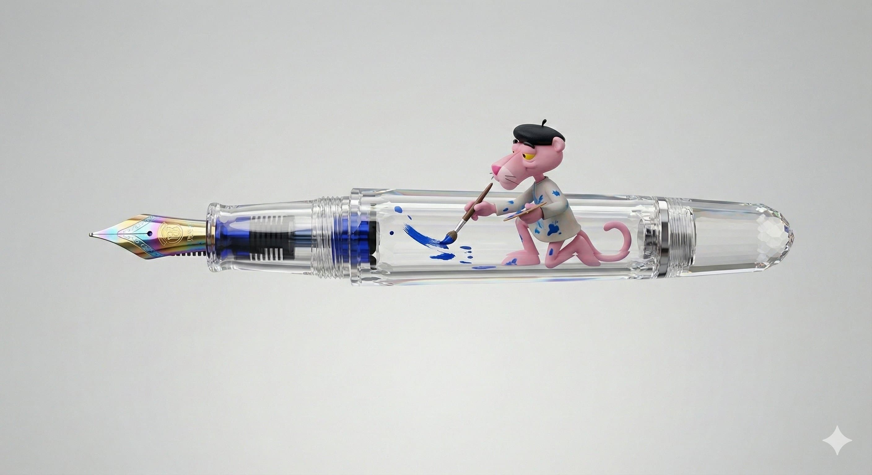 Pink Panther Crystal Fountain Pen