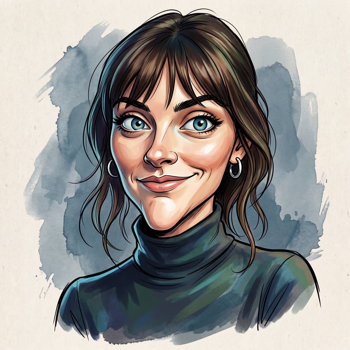 Hyper-Expressive Political Caricature Illustration