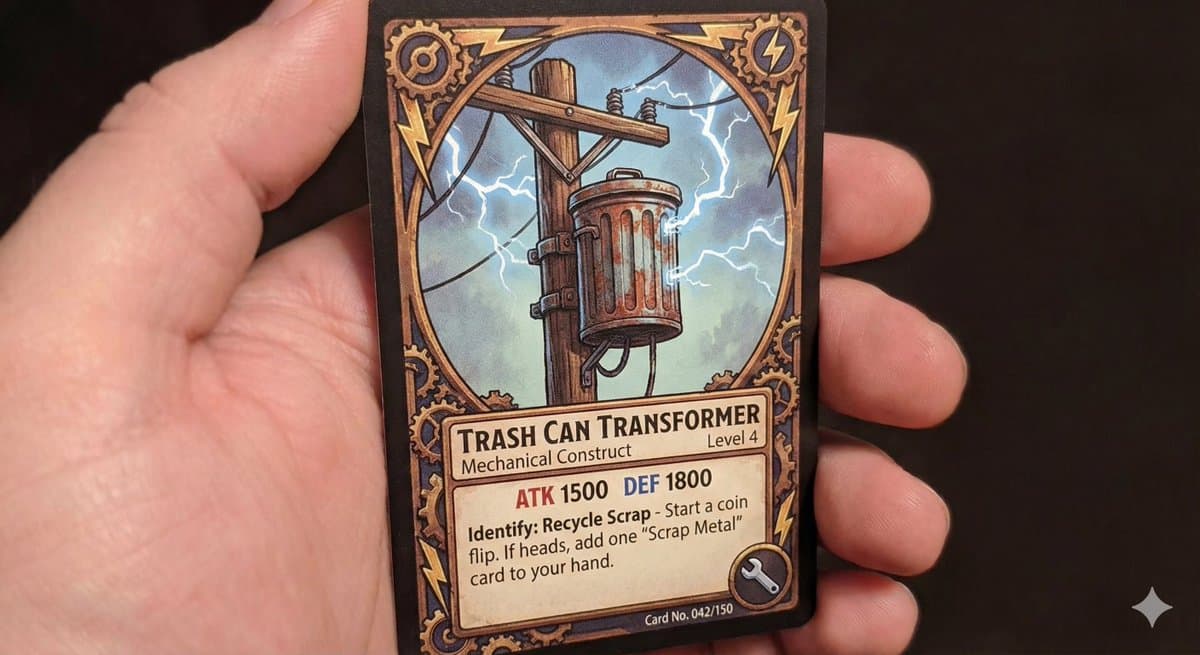 Pole-Mounted Transformer Trading Card