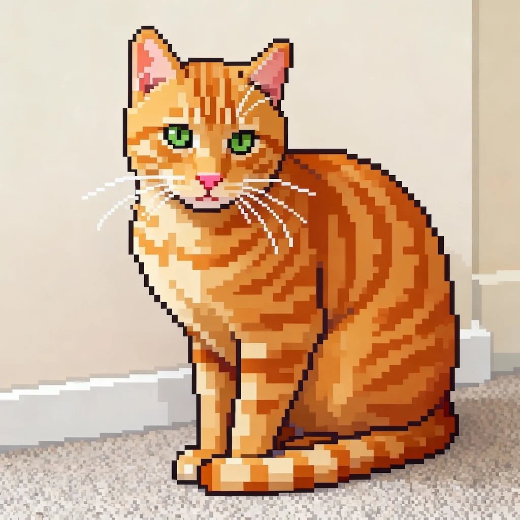Retro Pixel Art Transformation