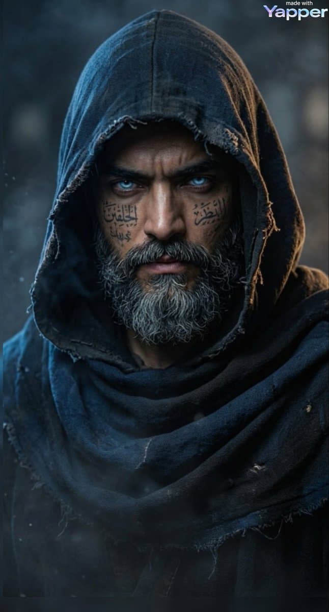 Mysterious Hooded Warrior Cinematic Portrait