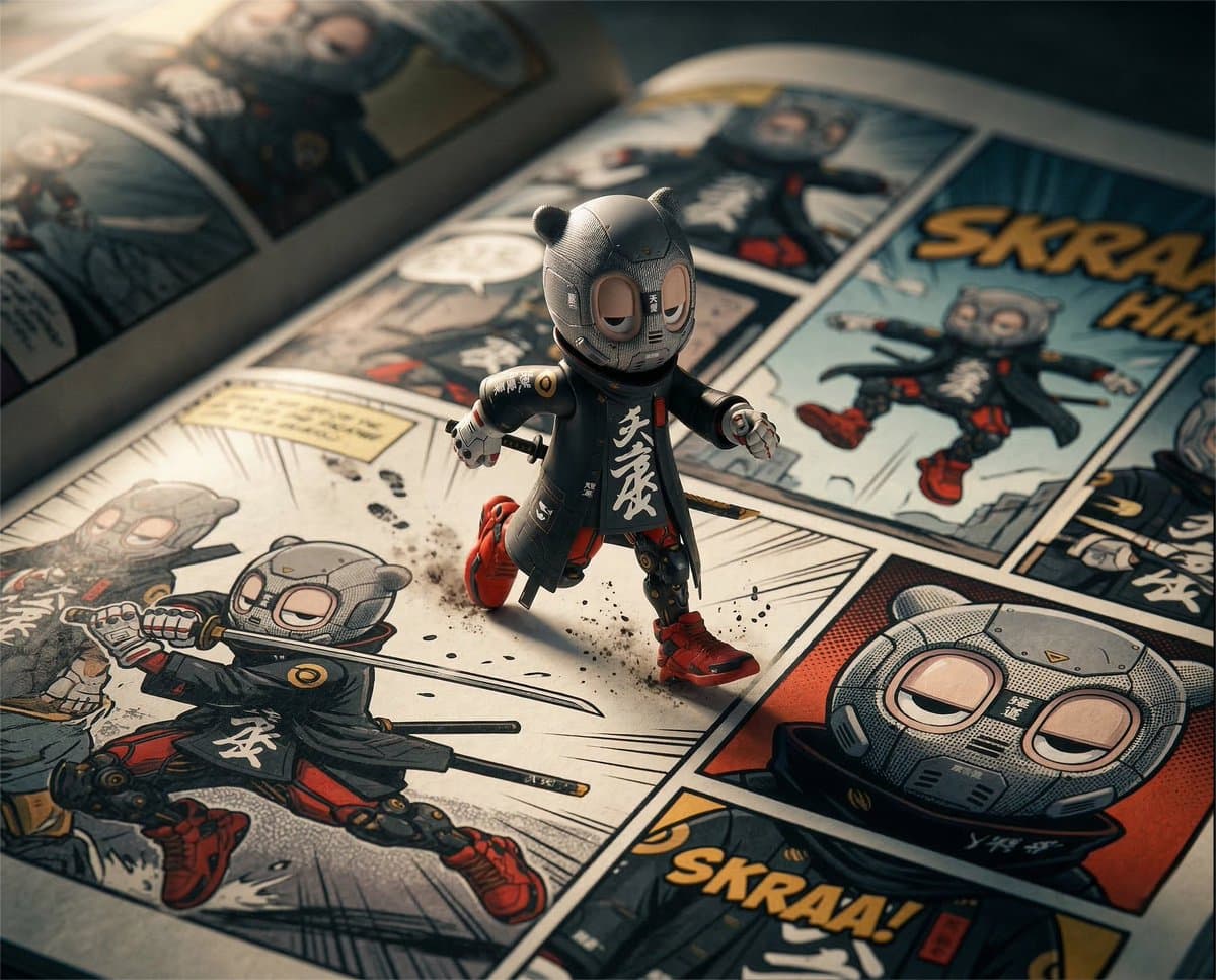 Cinematic Macro Toy Photography: Character in Comic Book