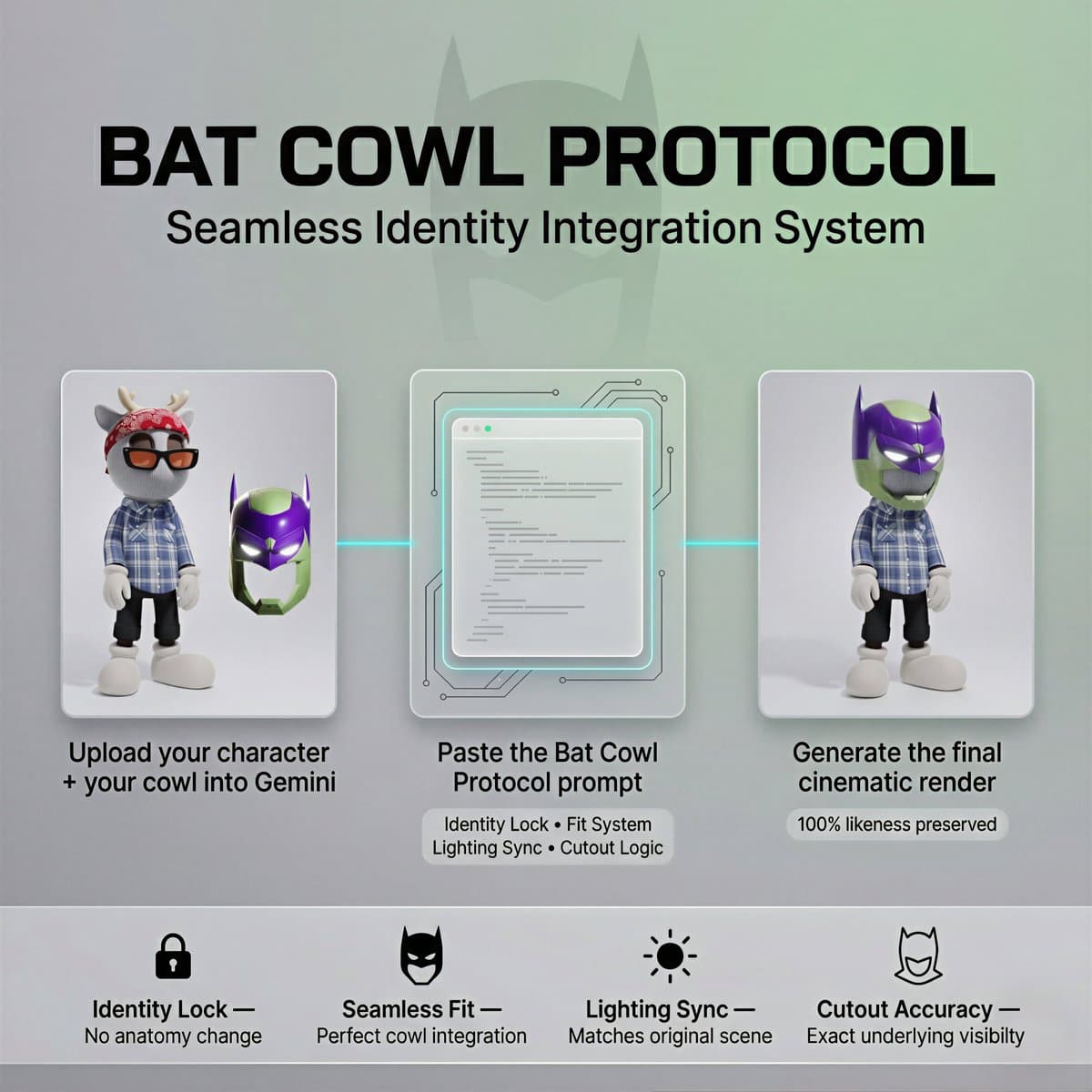 Designer Toy with Custom Bat Cowl