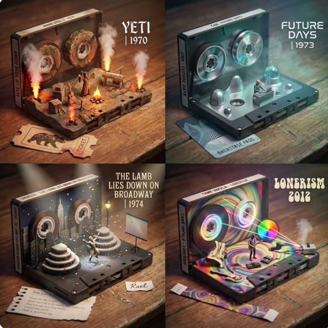 Cassette Tape Concert Worlds