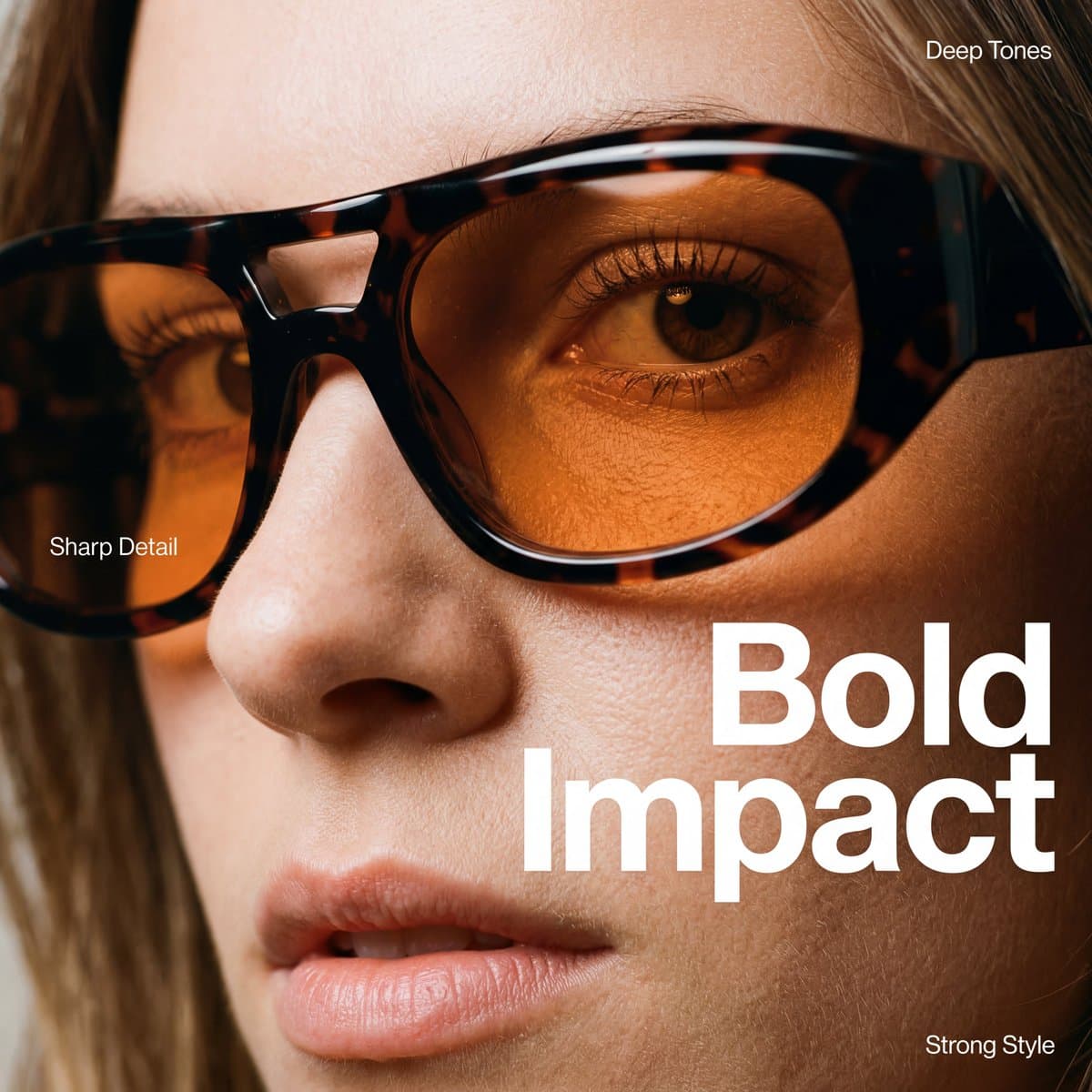 High-Fashion Editorial Portrait with Cinematic Grain