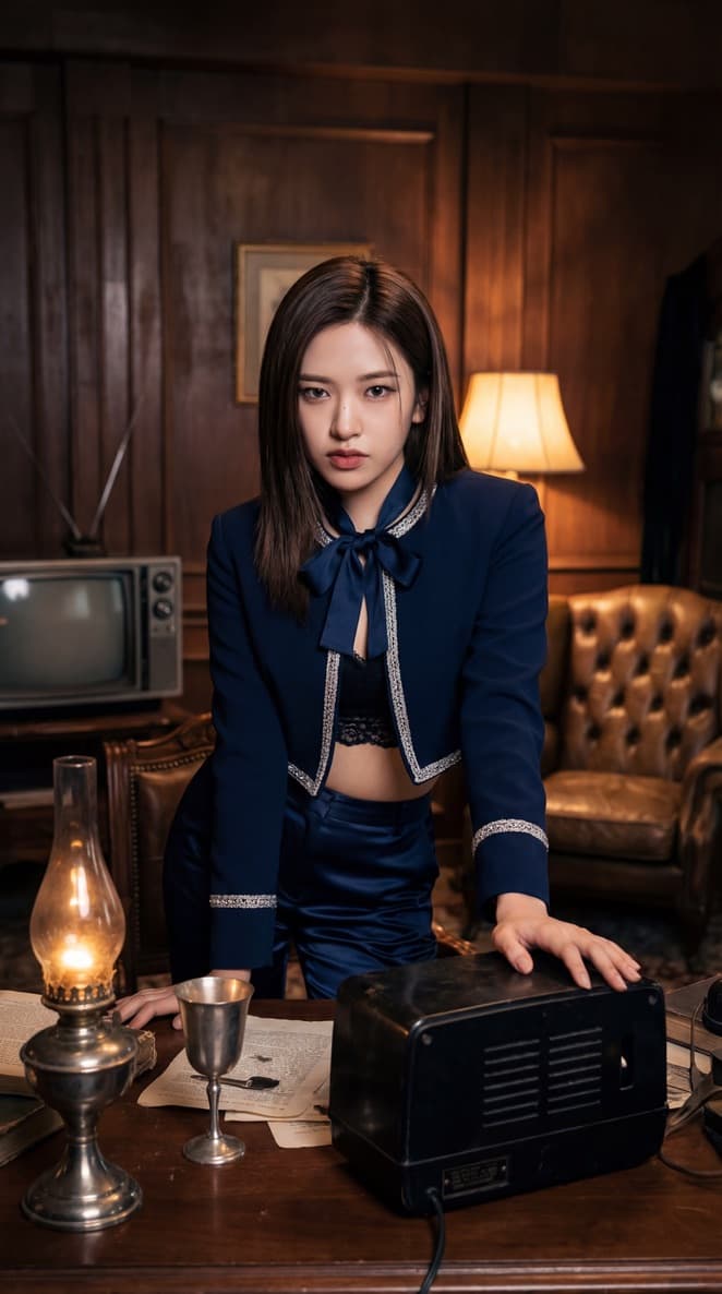 KPOP Idols in Vintage Room with Cinematic Lighting
