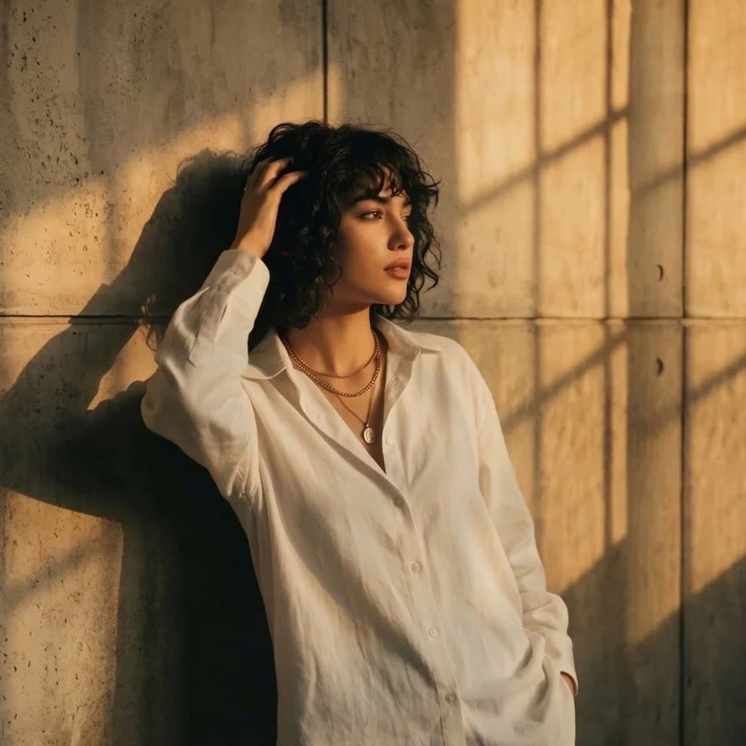 Cinematic Portrait with Golden Hour Light