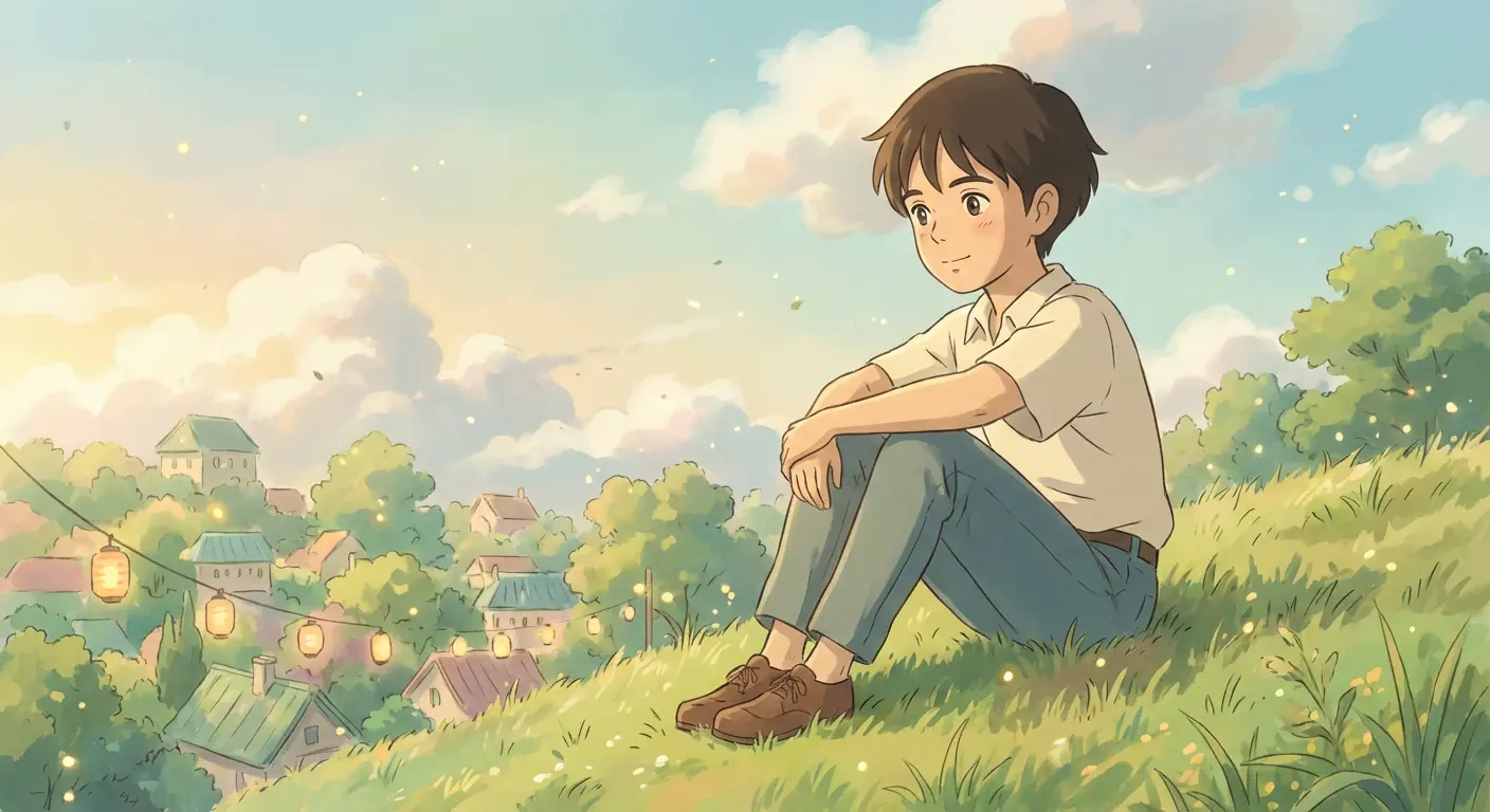 Studio Ghibli Style Portrait from Reference Image