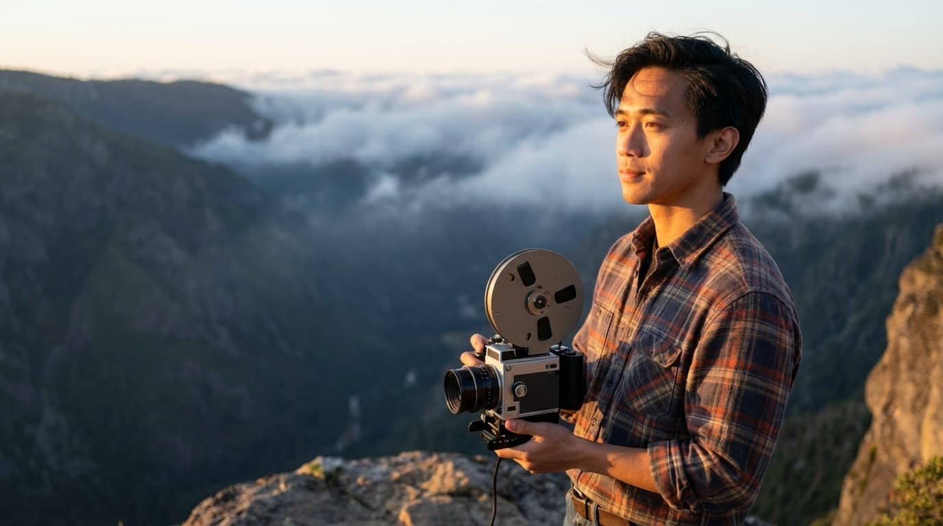 Cliff Edge Sunrise Portrait