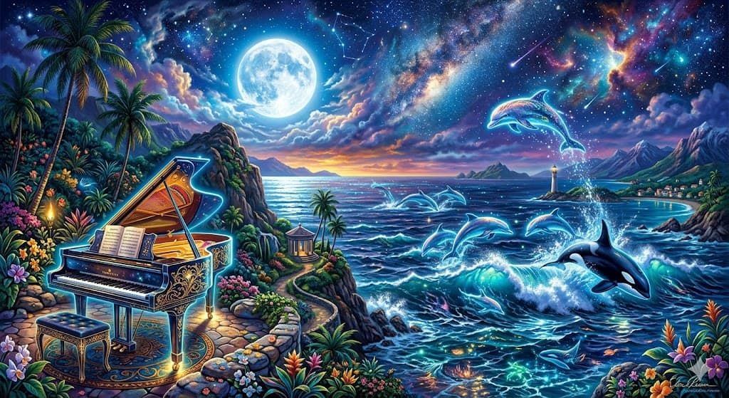 Chopin's Fantaisie-Impromptu with Dolphins and Orcas