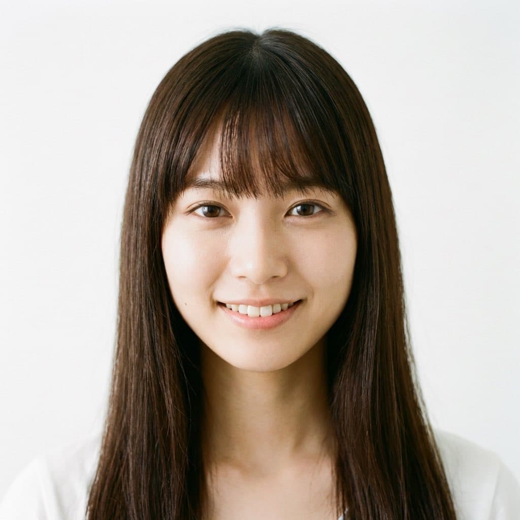 Close-up of a Young Japanese Woman's Face