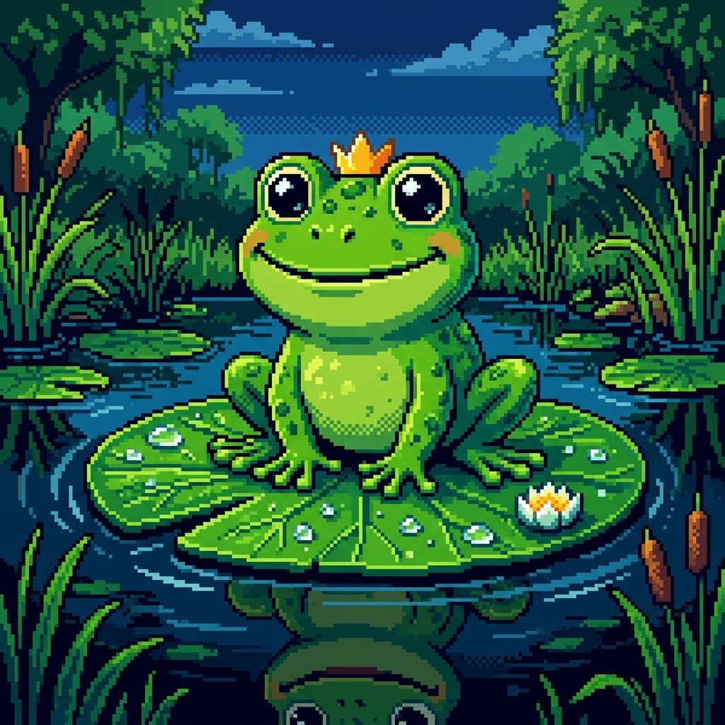 Pixelated Cartoon Animal