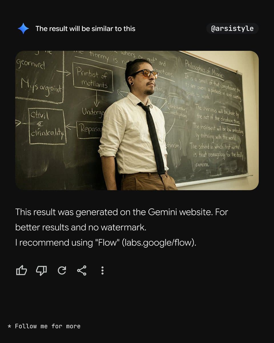 Cinematic Portrait with Sepia Tone and Chalkboard