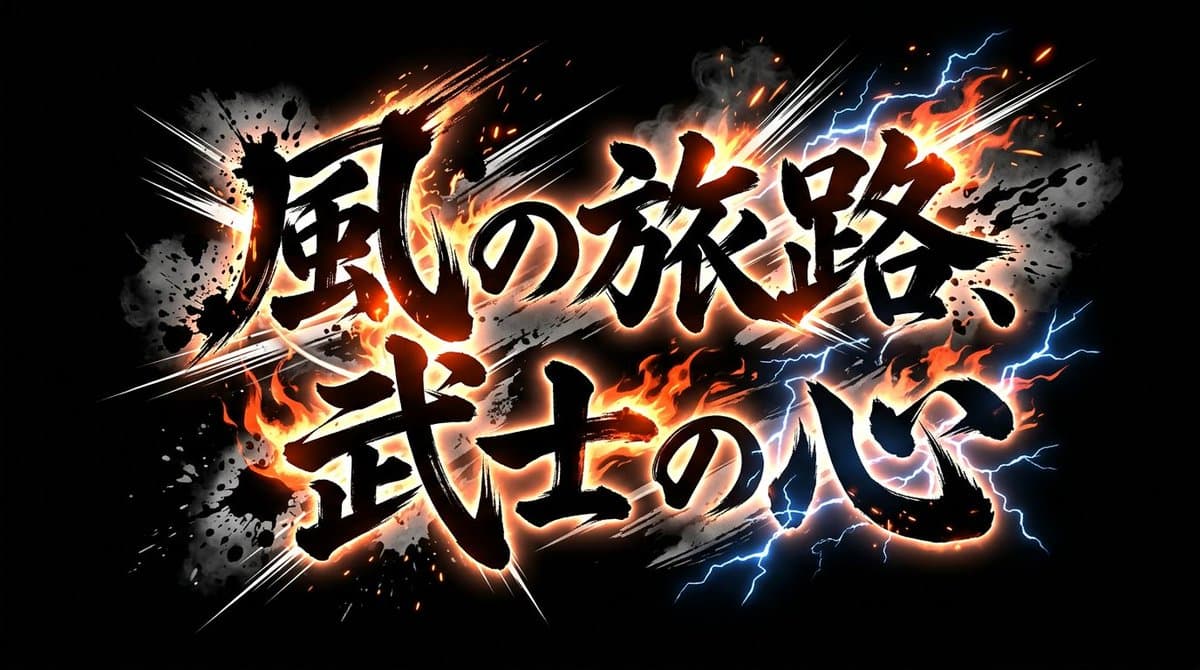 1. Battle Anime Style:
"Title logo for the text '{argument n