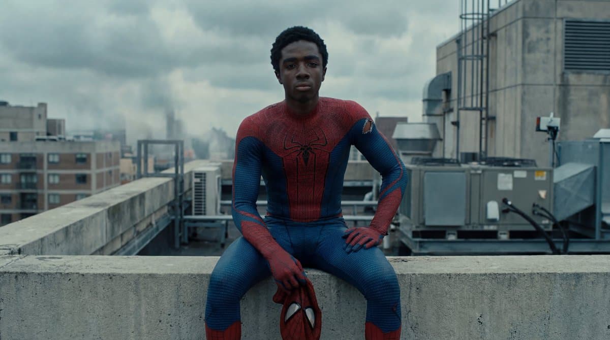 Superhero on Skyscraper Rooftop, Cinematic Portrait
