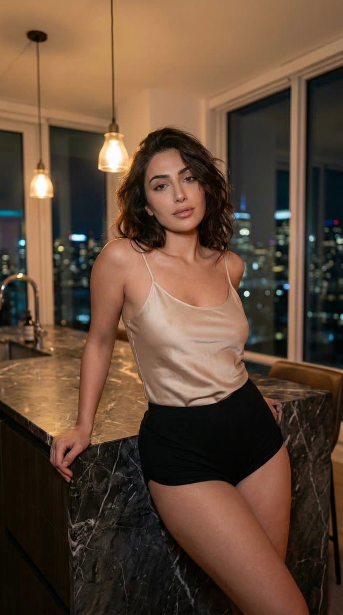 Late-Night Penthouse Portrait
