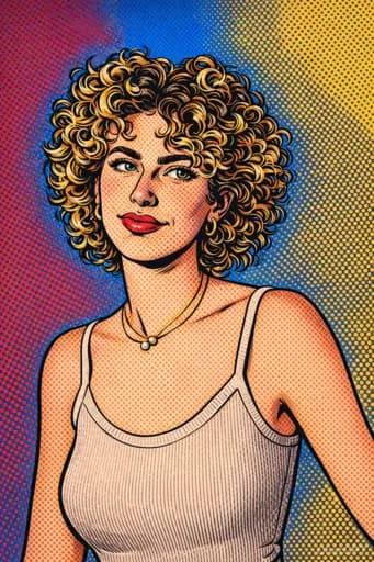 1960s Pop Art Comic Book Portrait