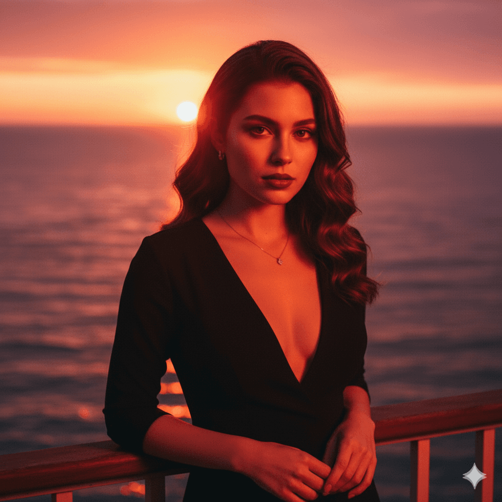 Cinematic Golden Hour Portrait of a Woman