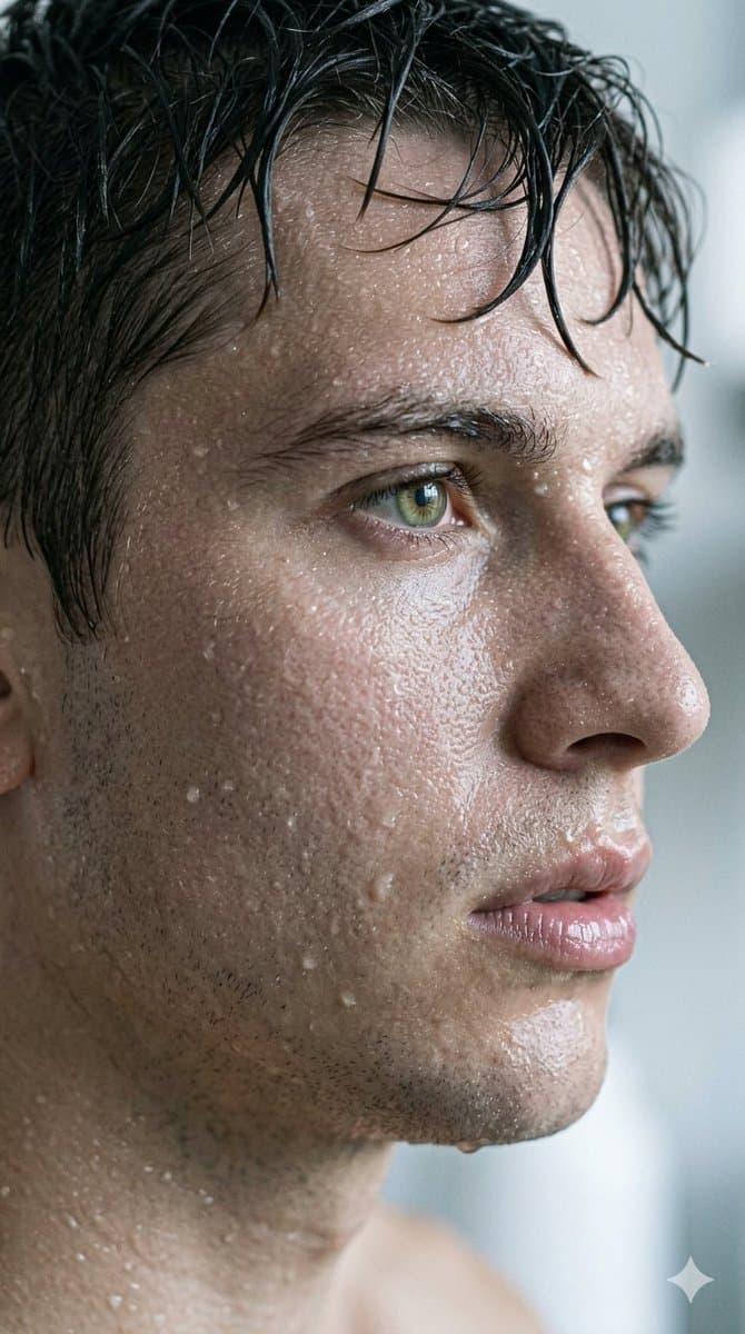 Extreme Macro Profile of a Young Man