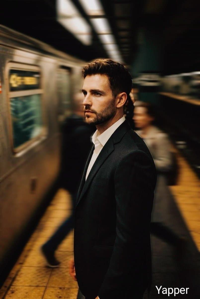 Cinematic Portrait on Subway Platform