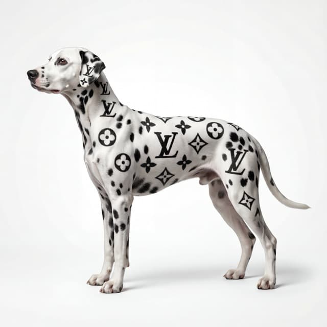 Luxury Brand Animal Portrait with Integrated Patterns
