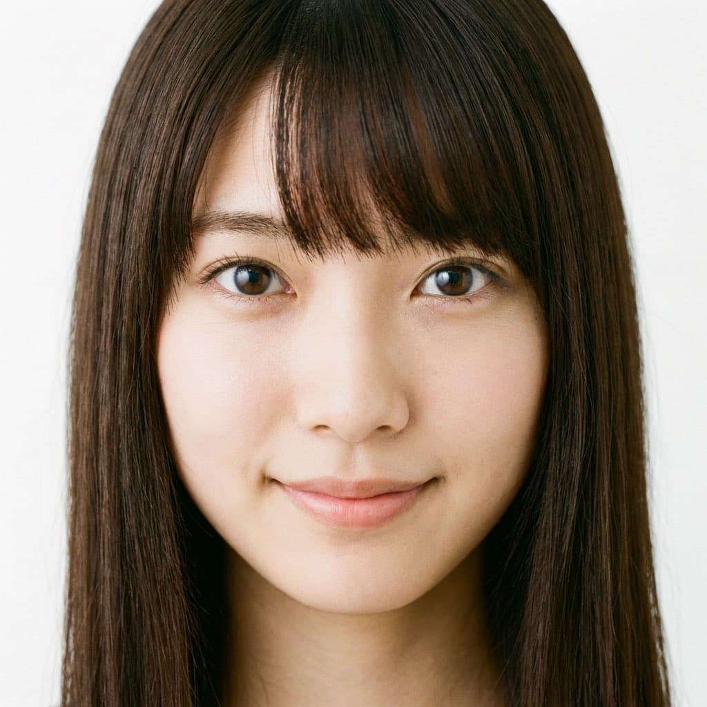 Close-up of a Young Japanese Woman's Face