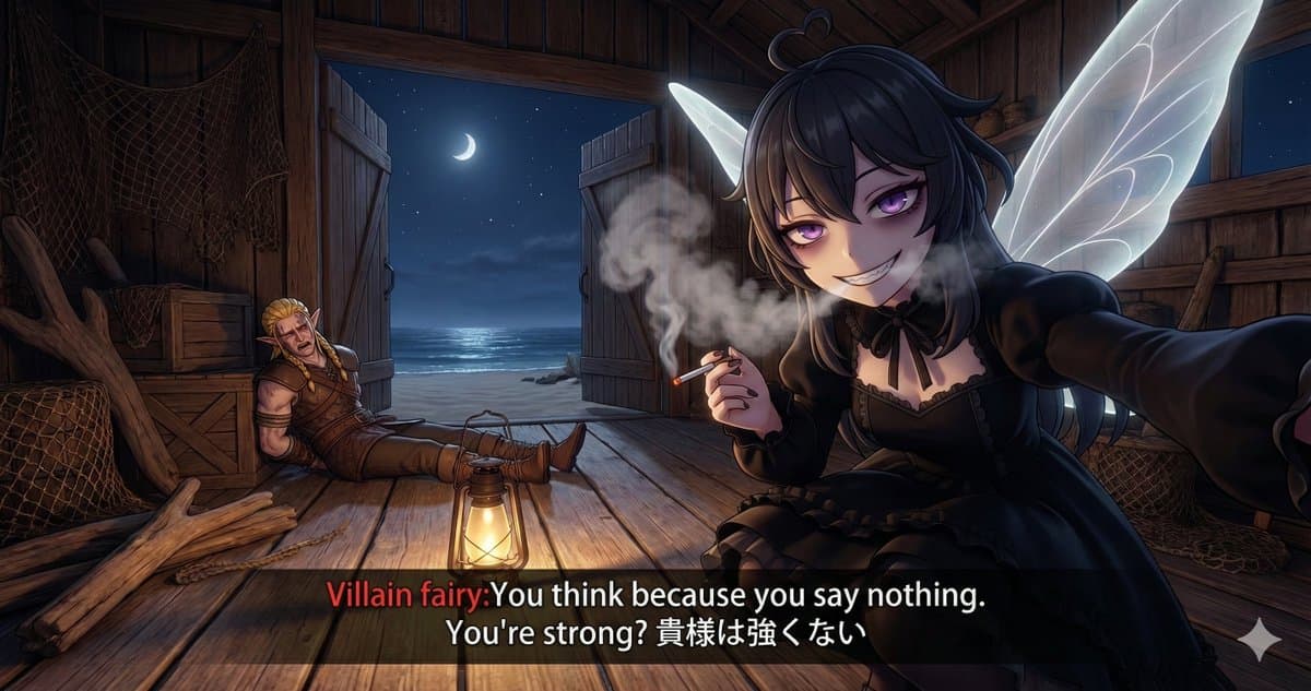 Villain Fairy Performing a Monologue