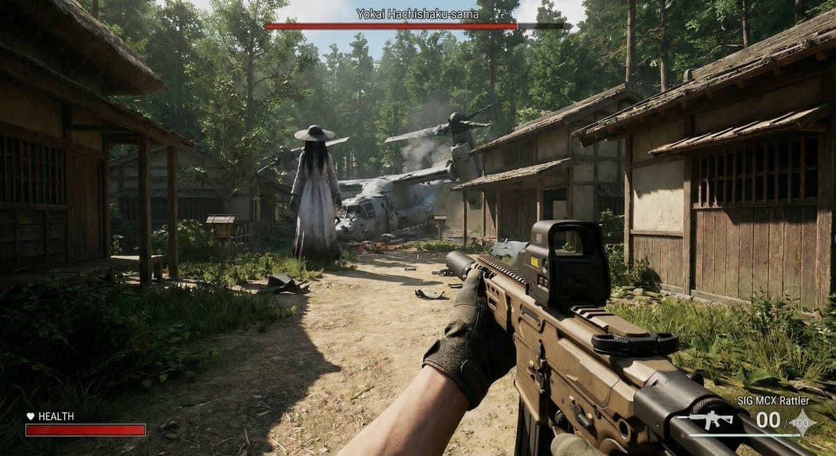 Human VS. Yokai Haxtusyaku-sama FPS Game