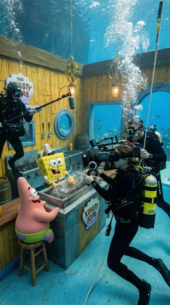 Underwater Film Set: SpongeBob's Krusty Krab
