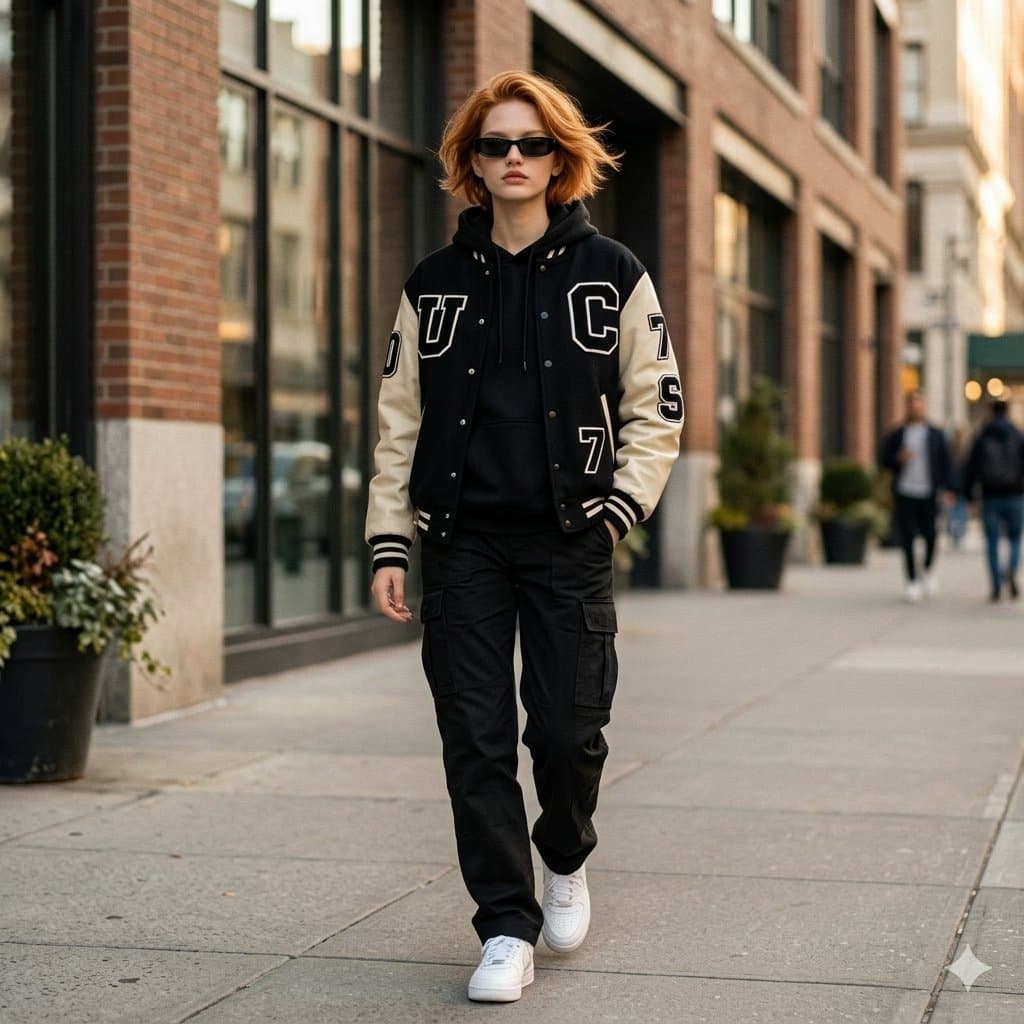 Stylish Young Man in Street Fashion