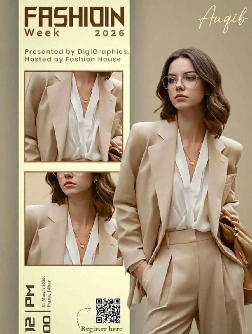 Ultra-realistic High-End Fashion Advertisement Poster