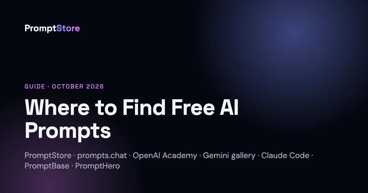 Where to Find Free AI Prompts in 2026: 7 Sources Compared